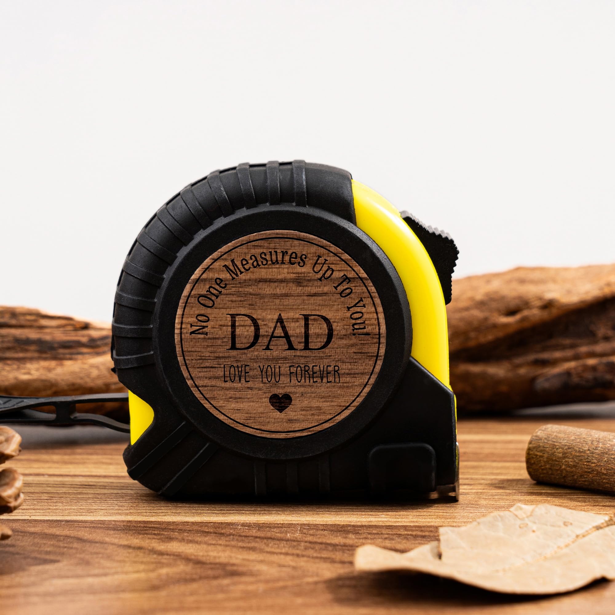 Personalized Tape Measure Fathers Day Gift for Dad, Engraved Tape Measure, Christmas Birthday Gift for Dad, No One Measures Up to You, Tool Gifts