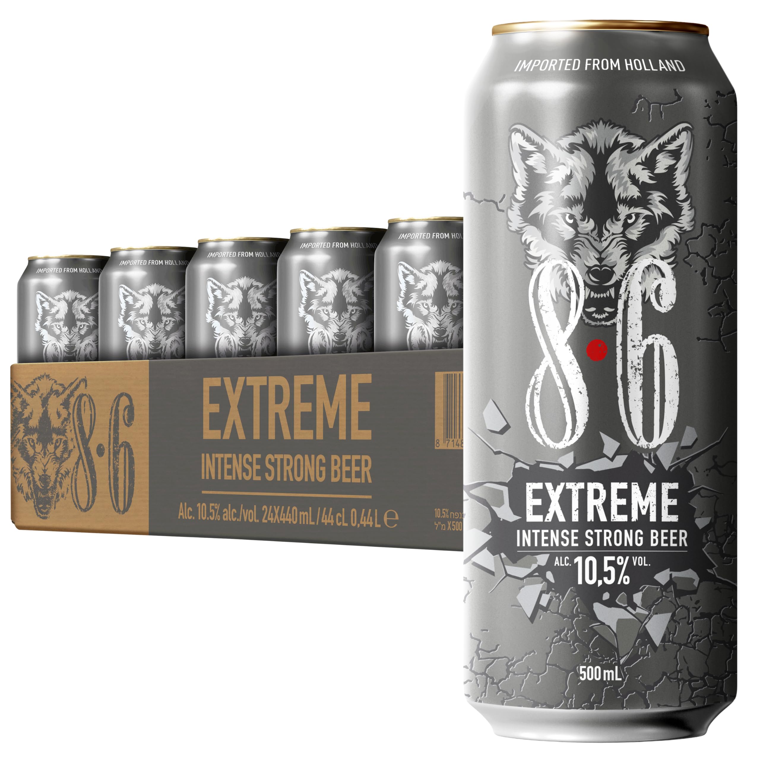 Starkbier 10,5% Vol. 24x 0,5L Dose Multipack - Intensives Untergäriges Lagerbier