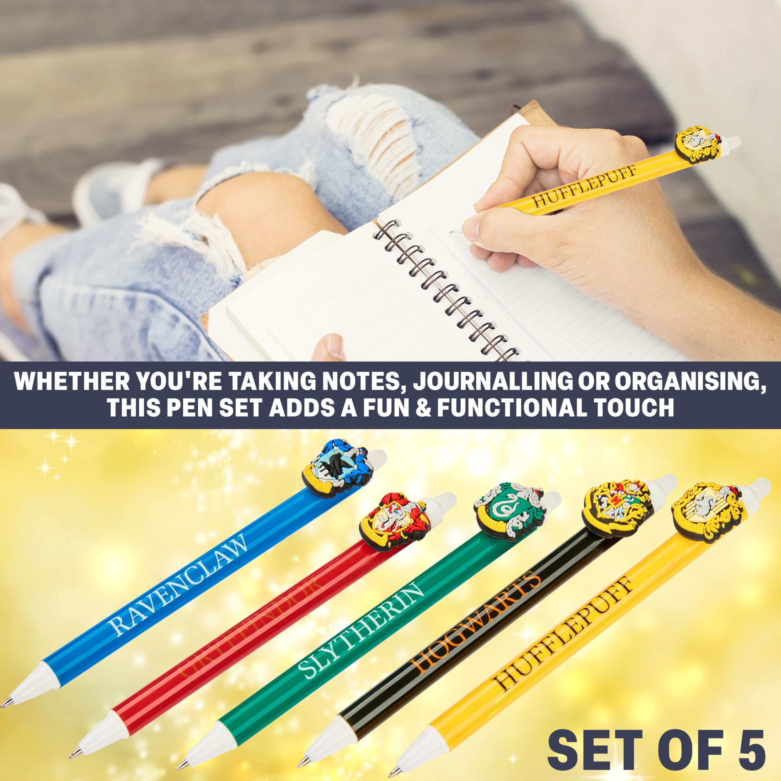 HARRY POTTER Meerkleurige pen (platform 9 ¾ ontwerp) - Cadeaus voor jongens en meisjes, Schoolbenodigdheden en pennen voor kinderen - Officiële koopwaar