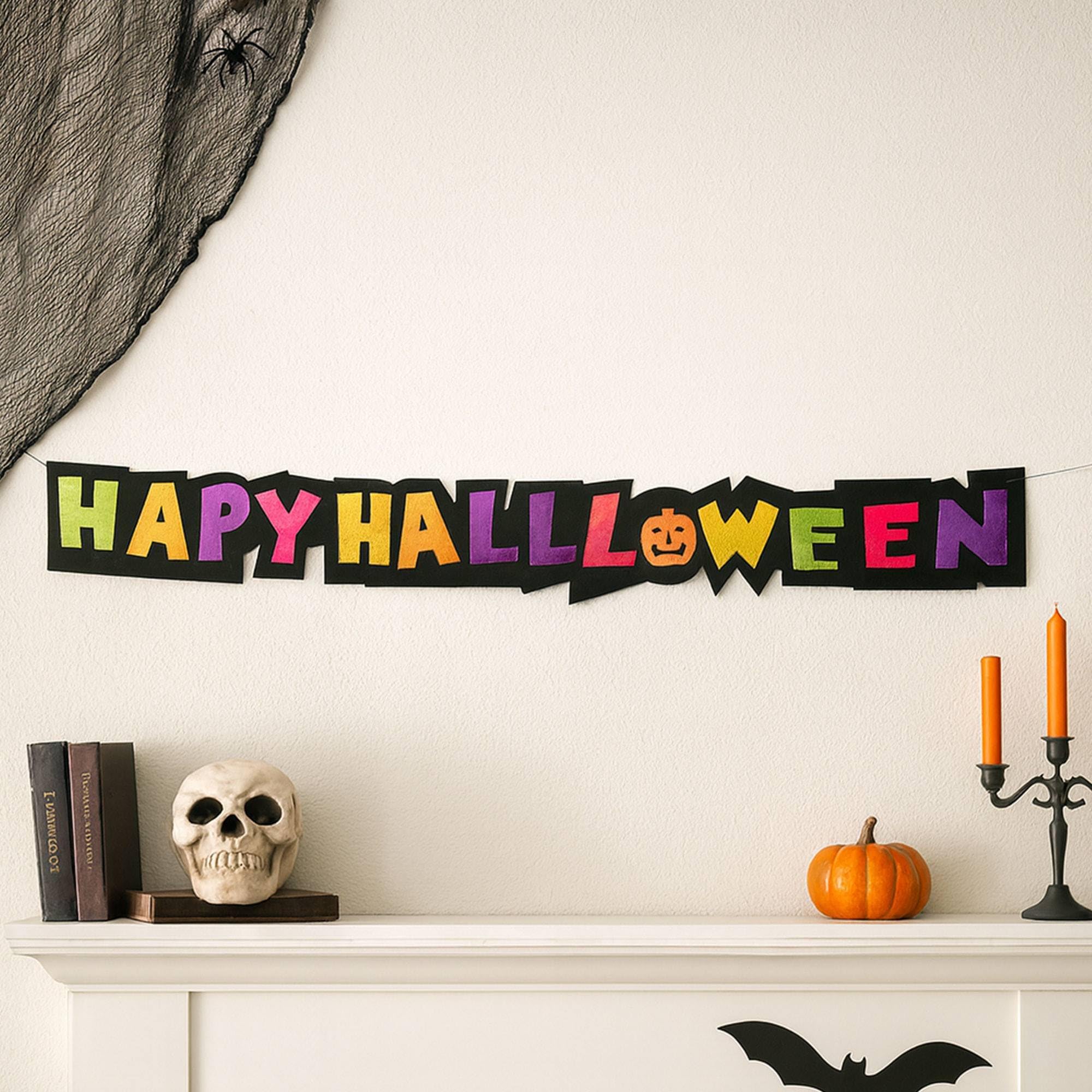 Well Home Halloween Deko - 5 Hängende Figuren + Girlande
