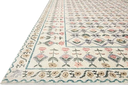 Miniatura 3 de Rifle Paper Co. x Loloi Eden Collection EDE-03 - Alfombra decorativa de 3 pies 6 pulgadas x 5 pies 6 pulgadas