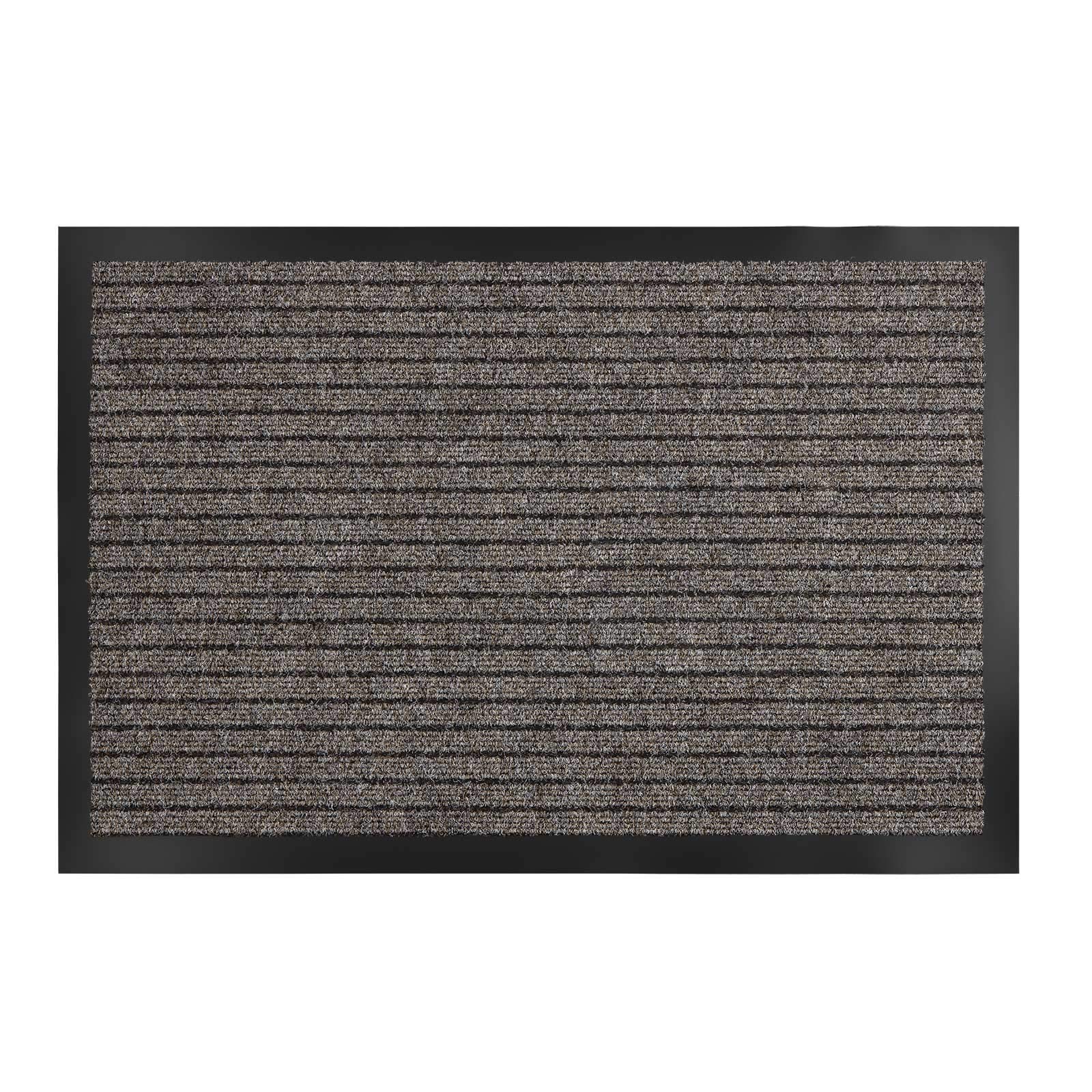 Floordirekt Tappetini di sicurezza per esterni | antiscivolo in caso di umidità e ghiaccio liscio | Resistente alle intemperie e forte aderenza | con granulato di PVC (25 x 73 cm, grigio