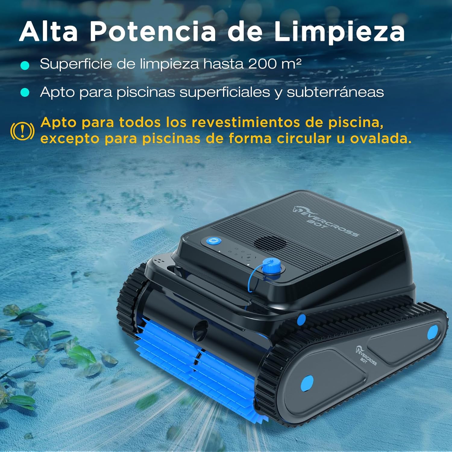 Robot de piscina Evercross U8 por 239,99€ usando el #código: 4DR44UE3