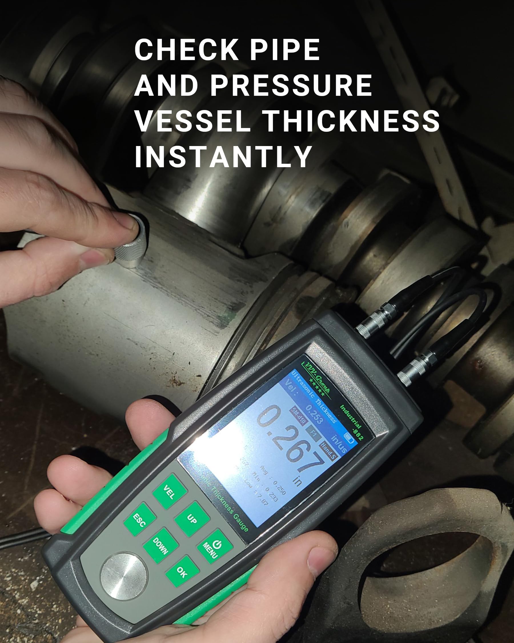 Ultrasonic Thickness Gauge - Metal Thickness Tester -8 Ultrasonic Thickness Gauge - Metal Thickness Tester -8
