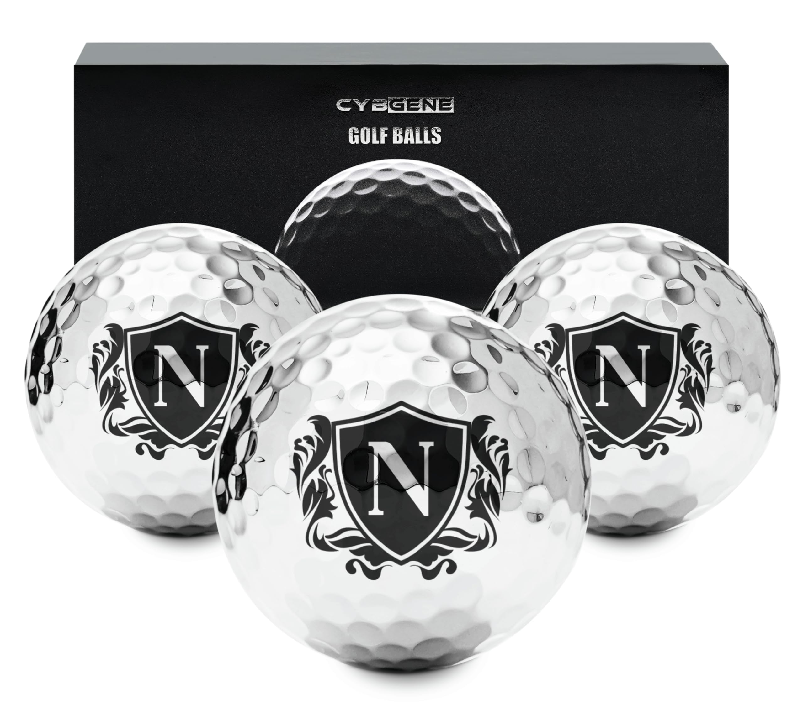 Pelotas de Golf Personalizadas Plateadas para Hombres Regalos únicos Accesorios Golfistas