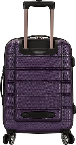 Miniatura 3 de Rockland - Equipaje Melbourne rígido y expandible de ruedas giratorias, Púrpura), F225-PURPLE