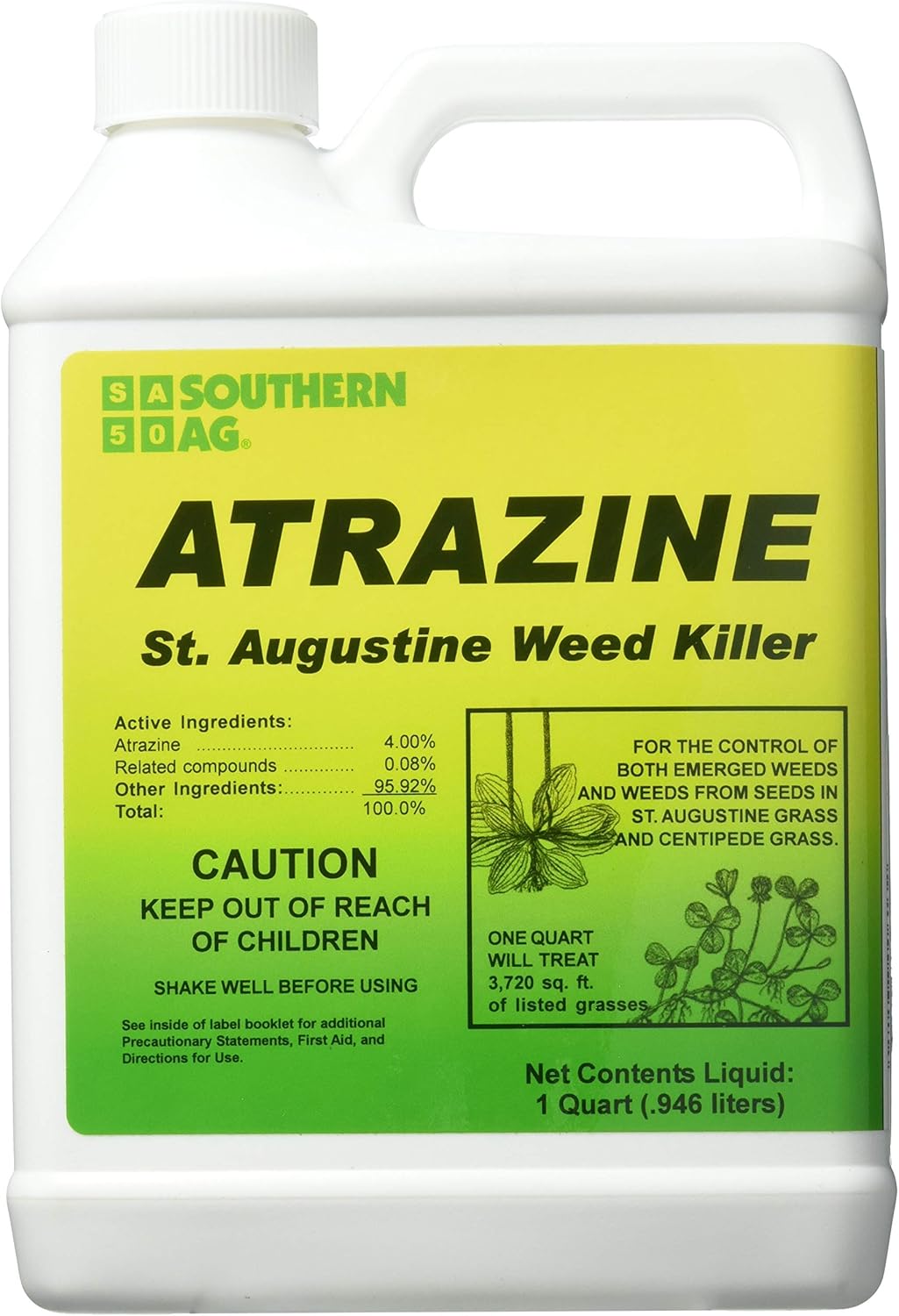 Southern Ag 006130 Atrazine St. Augustine Weed Killer 32oz Specialty Herbicide