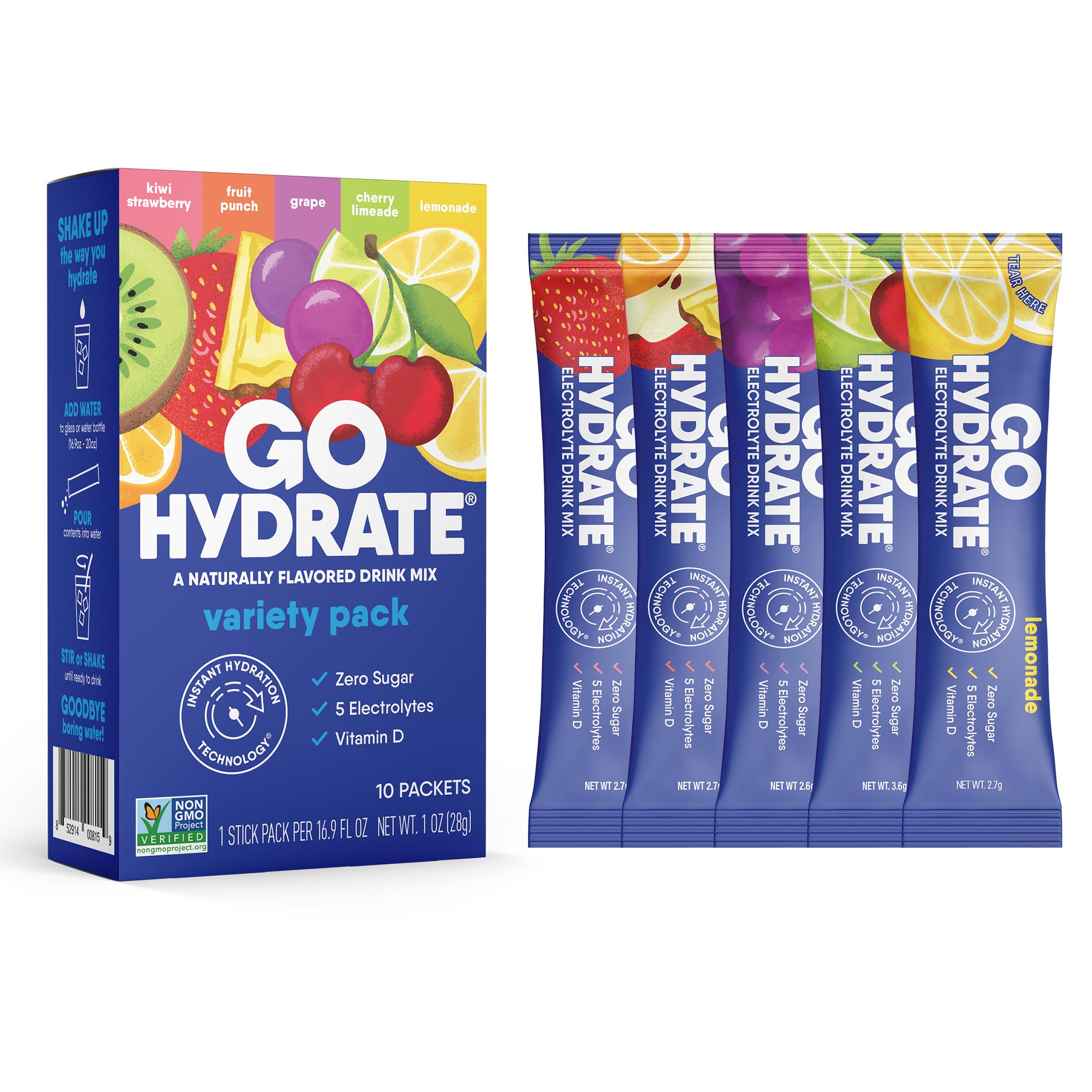 GoHydrate Instant Hydration Powder Packets