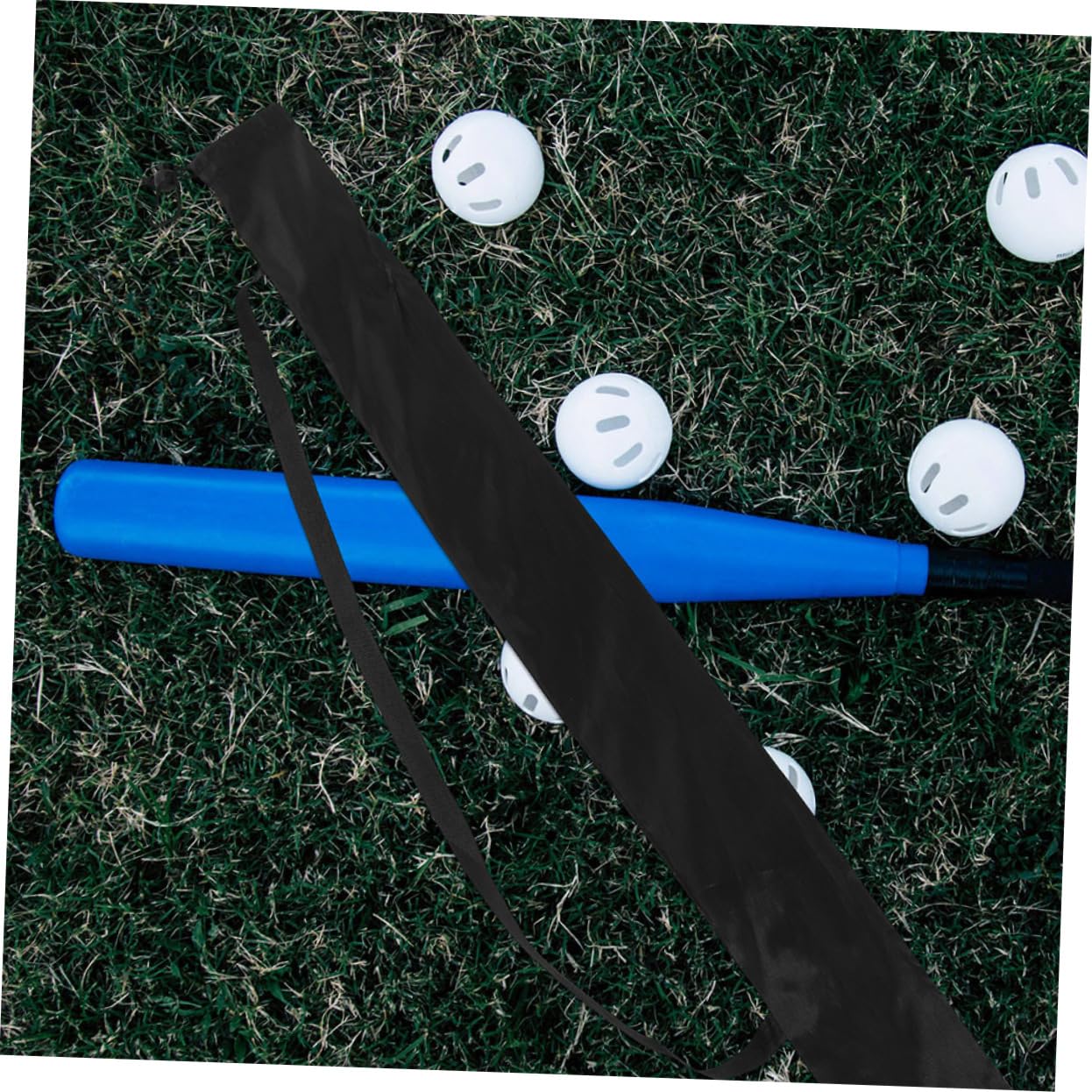 Hemobllo de Rangement pour Batte de Baseball Adulte Couverture Petit Porter Housses de Batte de Baseball Pochette pour battes de Baseball Cas Tissu Oxford Black
