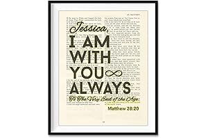 Customize Your Own Tapestry: 'I Am with You Always' Bible Verse Christian Wall Art