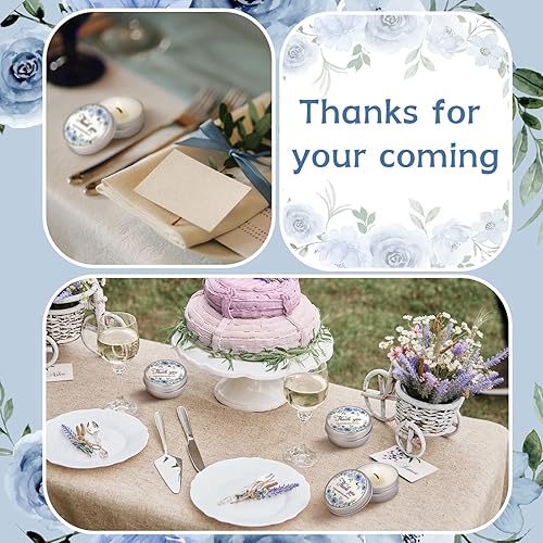 Miniatura 7 de MTLEE 50 velas de boda, regalos de boda para invitados, velas de cera de soja perfumadas de lavanda, velas de aromaterapia para despedida de