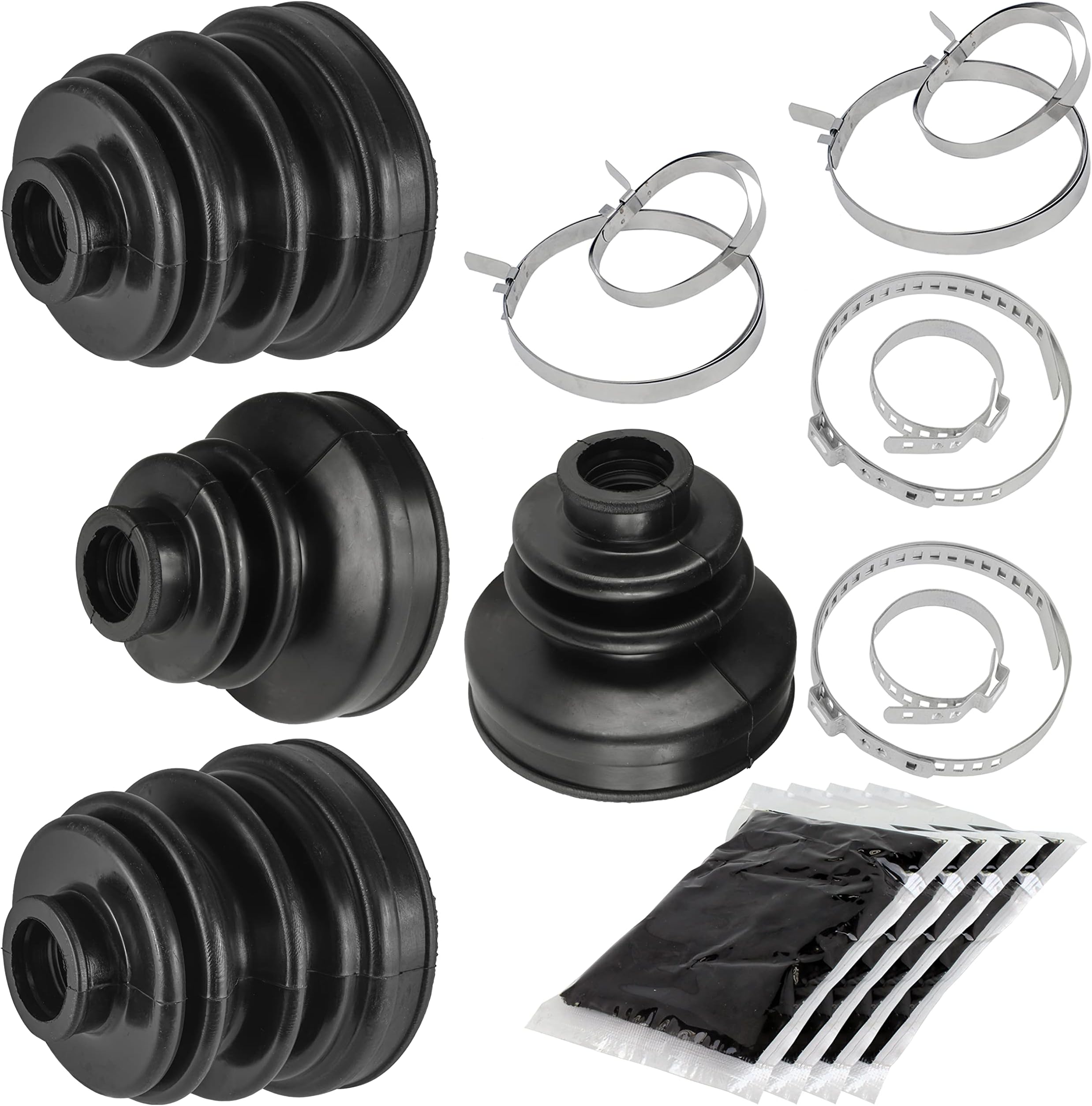 Caltric Front/Rear Inner CV Boot Kit For Kawasaki Teryx 750 2009-2013 & John Deere UTVs – Replaces 49006-0093