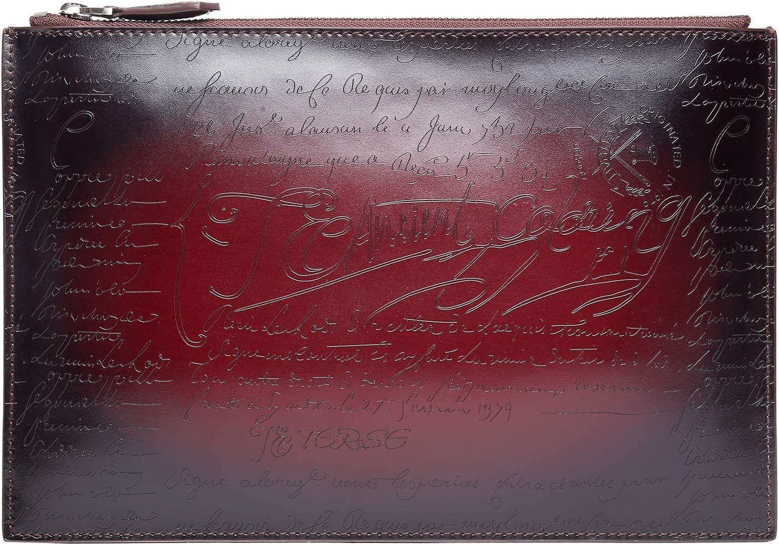 Leather Clutch Bag for Men Large Capacity Business Zipper Long Wallet Vintage Gift Handbags with Wrist Strap