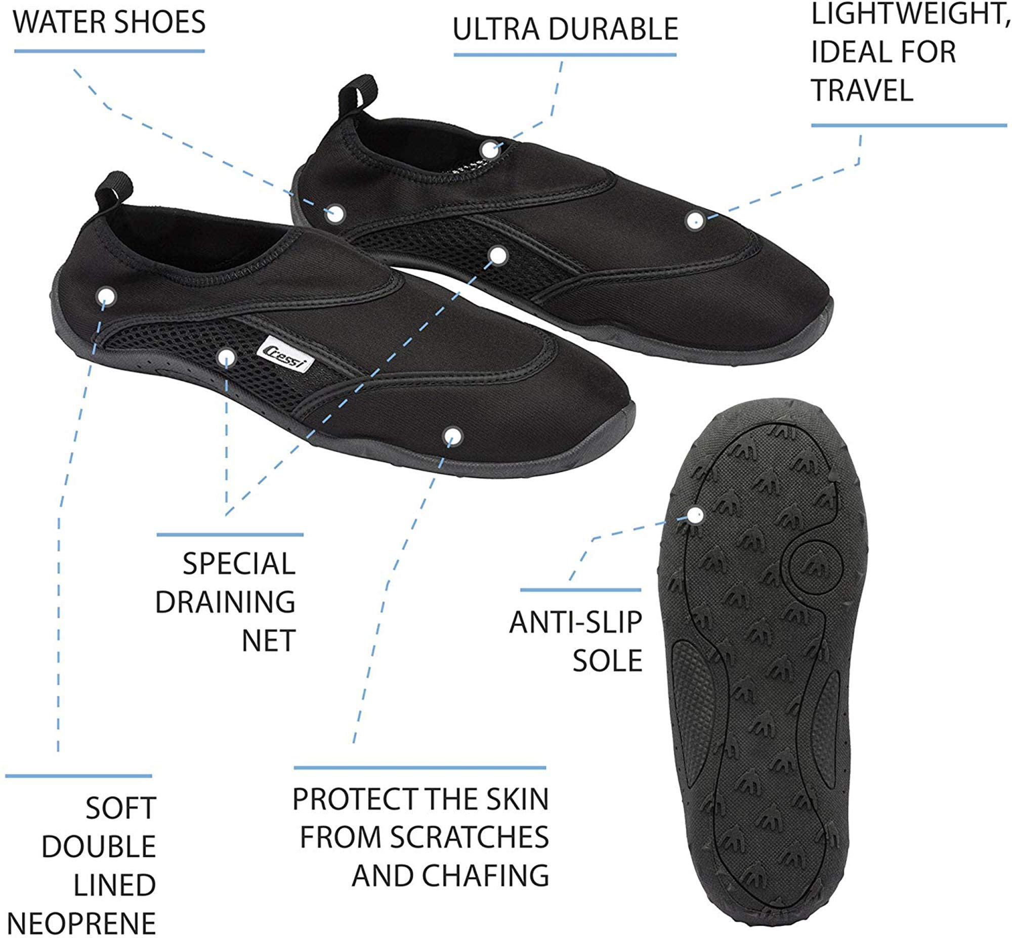Cressi Uniseks Coral Water ShoesButy do wszystkich sportów wodnych
