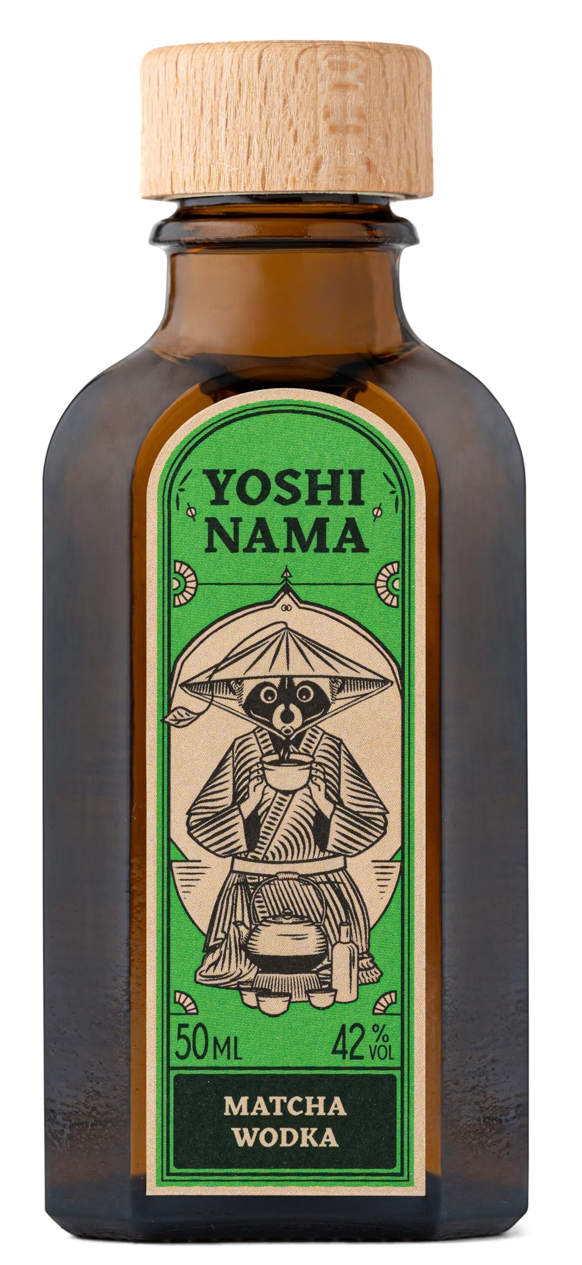 Yoshi Nama Matcha Wodka 42% Vol. 0,05L Miniatur – Japanischer Premium-Wodka mit feinem Matcha | Floral & Umami | Perfekt für Cocktails & puren Genuss