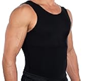 Max Mens Compression Shirt for Chest and Body Shaper Belly Slimming Shapewear Undershirt Tank Top for Men