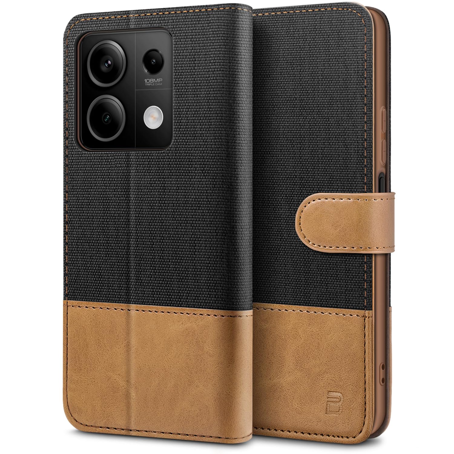 Custodia per Xiaomi Redmi Note 11 Pro 4G , Cover a Portafoglio in Pelle PU Slot per Schede Libro Farfalla Rilievo Supporto Cavalletto Flip Case Cordino Chiusura Magnetica per Maschio Donna-[CY]-Brown