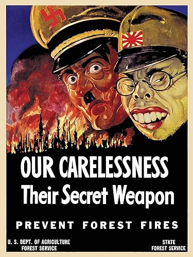 Magnet Carelessness - His Secret Weapon - Lámina magnética de vinilo PosteMagnet de la Segunda Guerra Mundial de los años 40 para taquillas, coches,