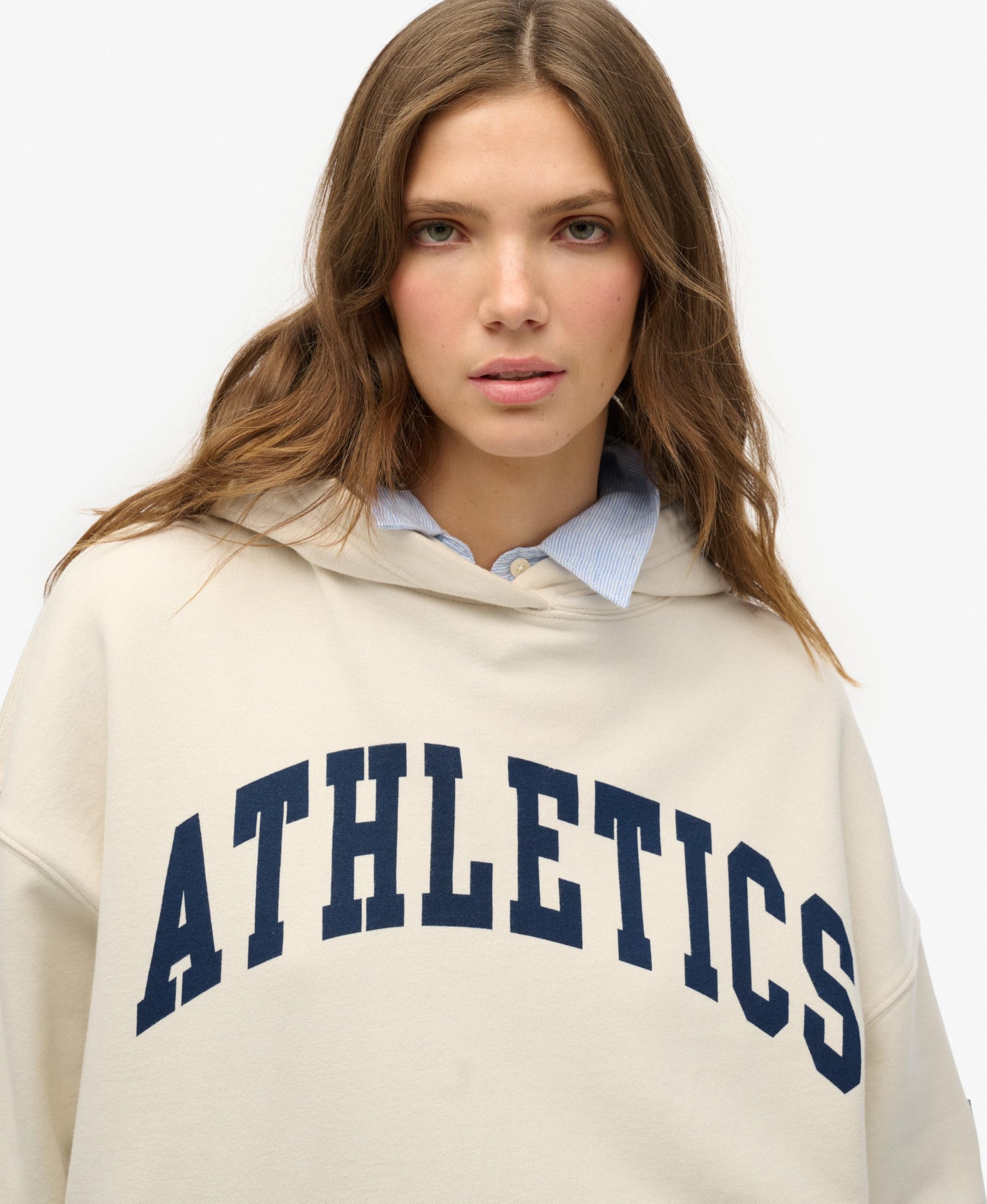 Superdry Damska bluza z kapturem Athletic Essentials o luźnym kroju
