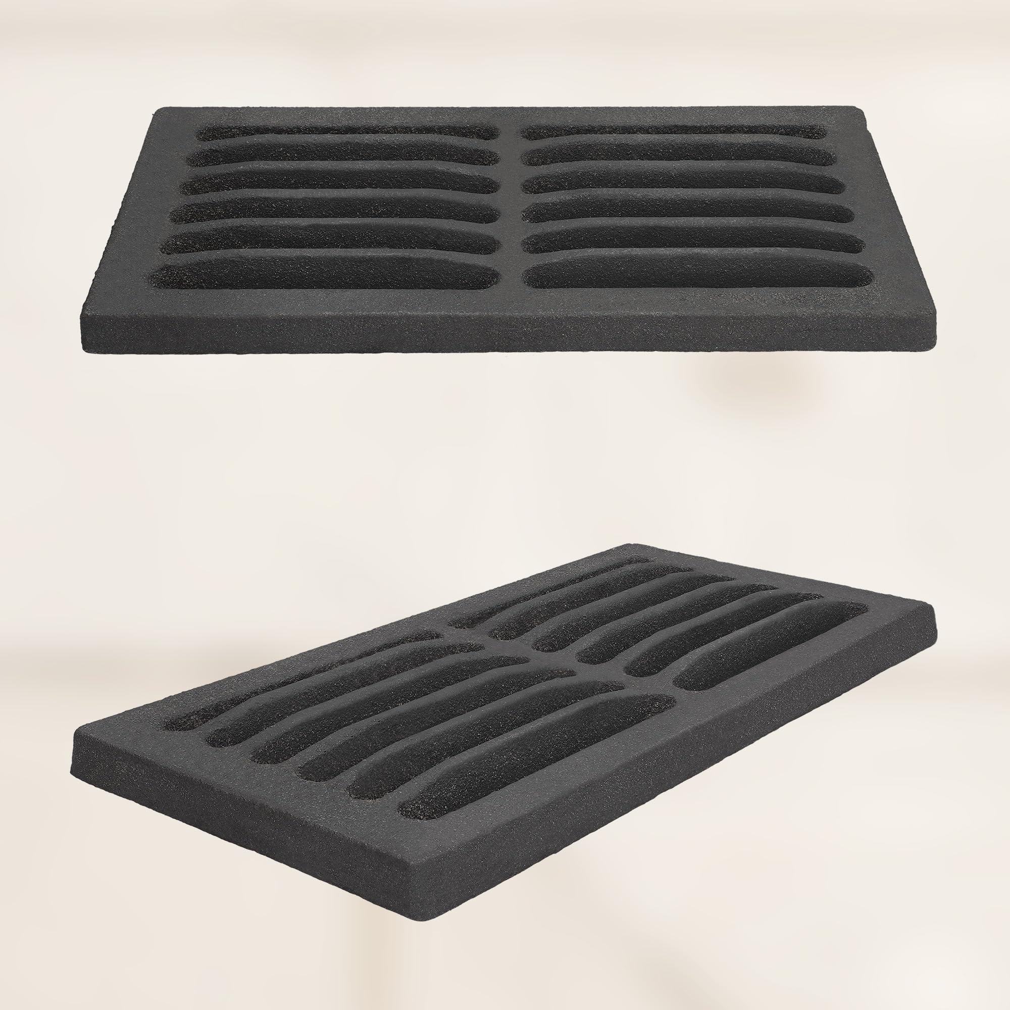 KOTARBAU Kaminrost 30,7 x 15 cm Kaminofen Ascherost Tafelrost Rost Ofengitter Kamin Ersatzteile Zubehör Gussrost Ofenrost Grillkamin Eckig Eckrost
