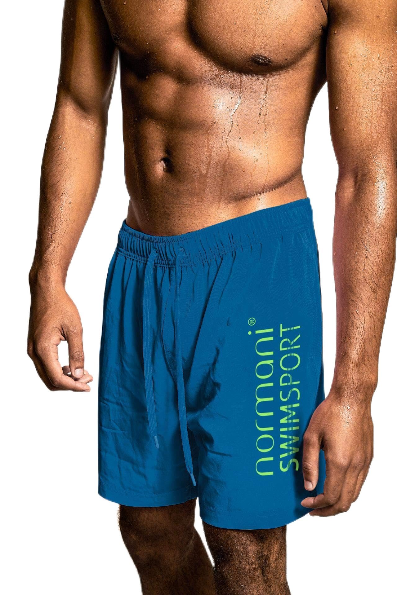 normani Badeshort zweifarbig Schwimmhose für Männer - sportliche Herren Badehose aus Nylon