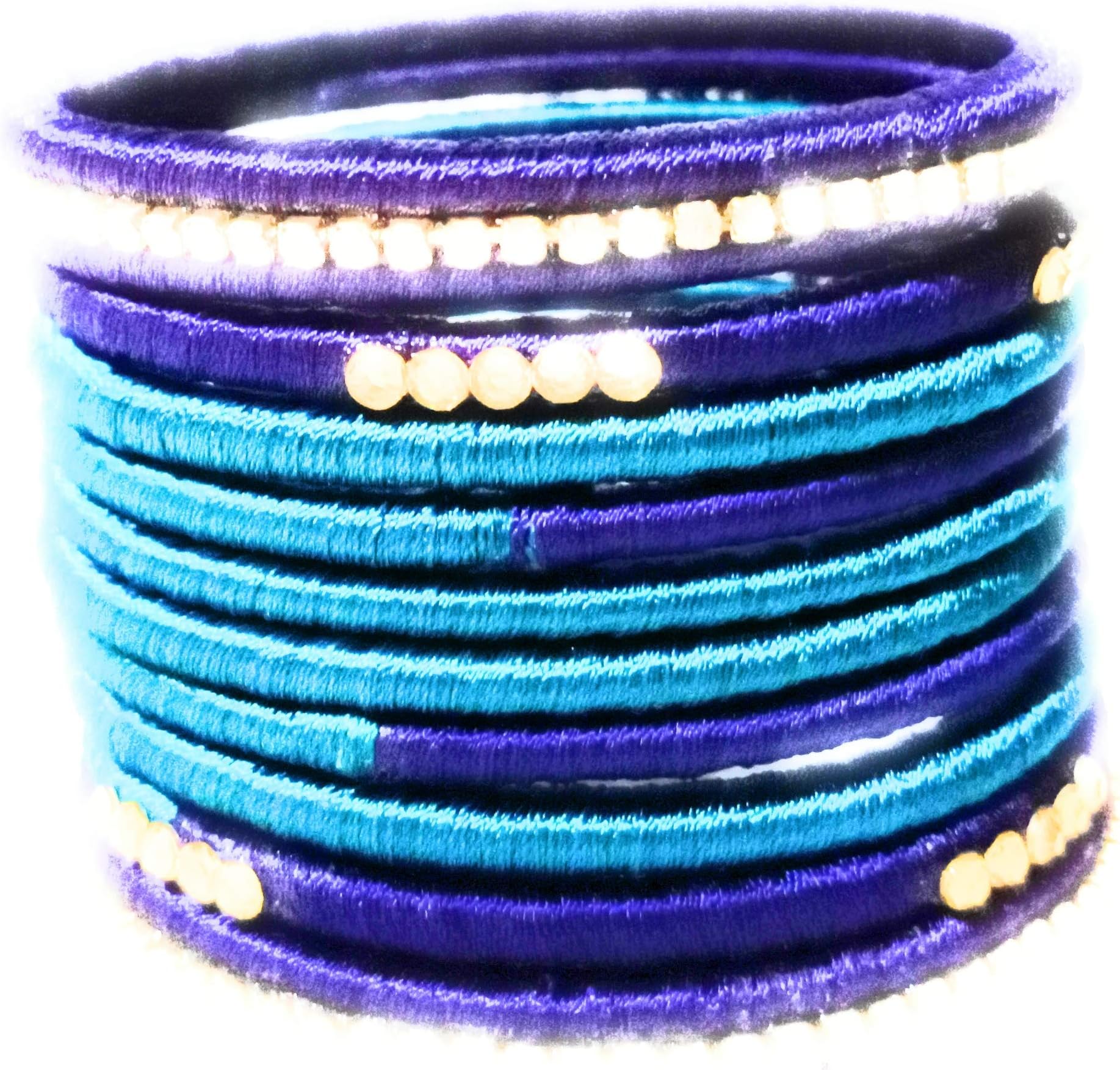 Naksh Silk Thread Bangle for Women (Multi-Colour)