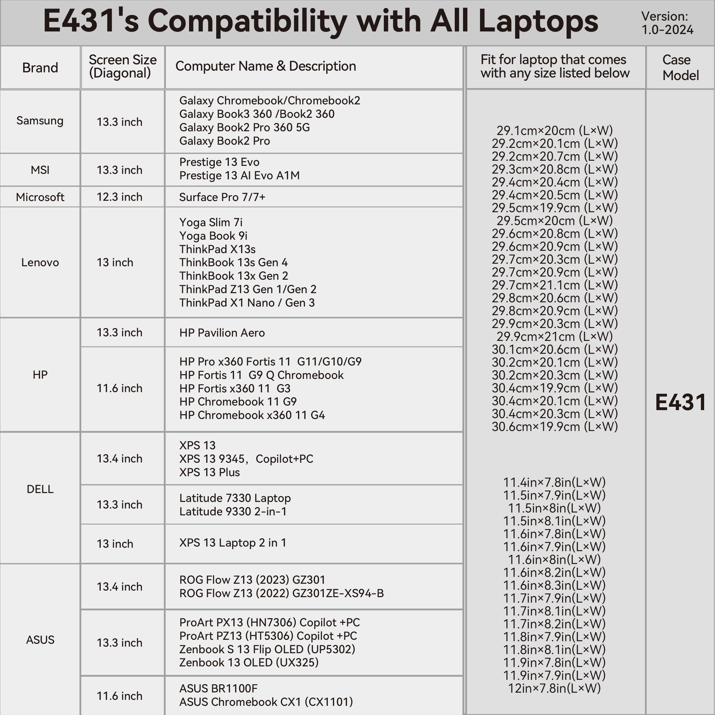 Smatree 13,3 Pulgadas Funda de portátil para Samsung Galaxy Book3/2 360, Galaxy Chromebook2/1, Samsung Book2 Pro/Book2 Pro 360 5G, Funda para portátil con Bolsillo (E431)
