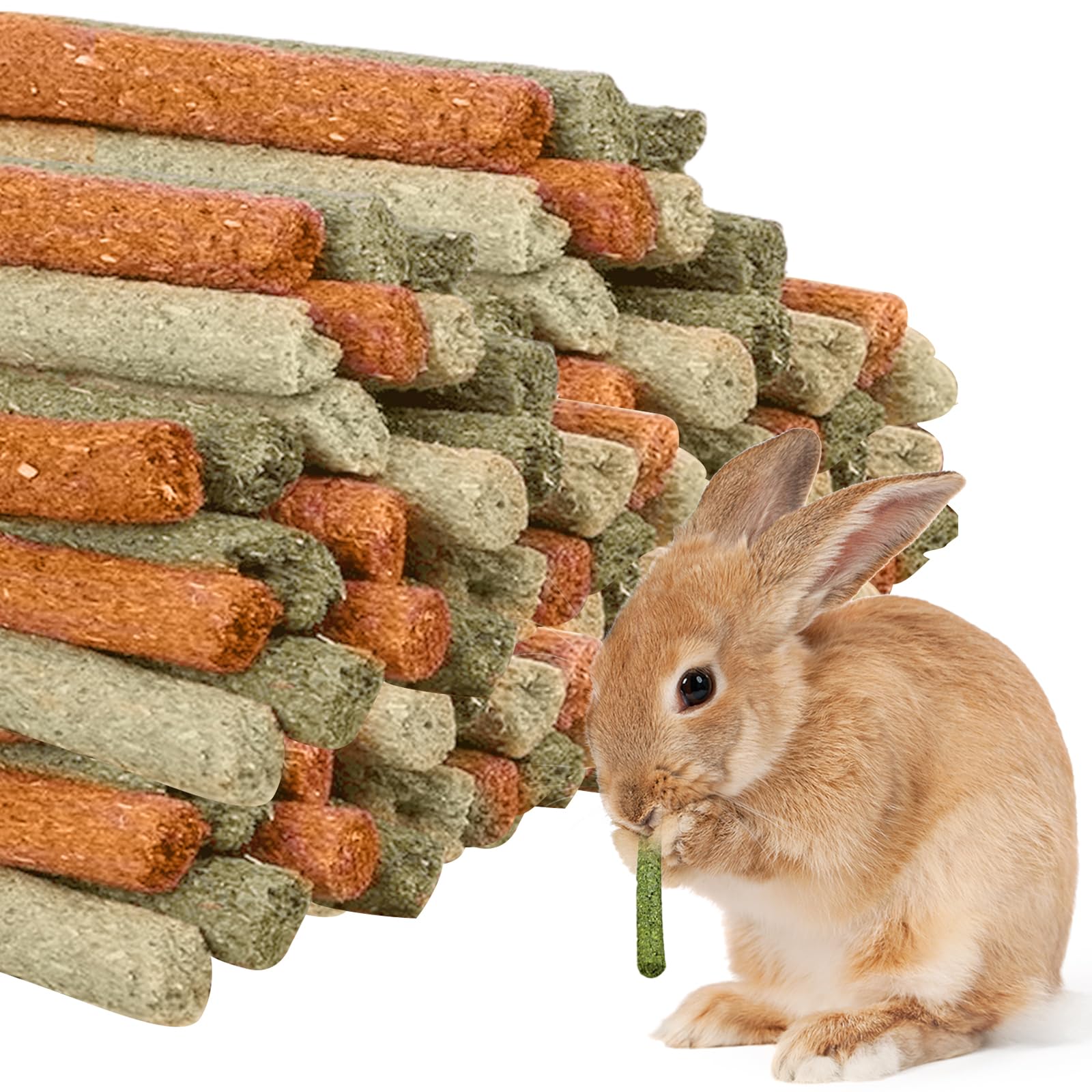 Giocattoli Da Masticare In Fieno Timothy Per Conigli E Piccoli Animali - 20 Pezzi, Naturali E Sicuri - Foto 3