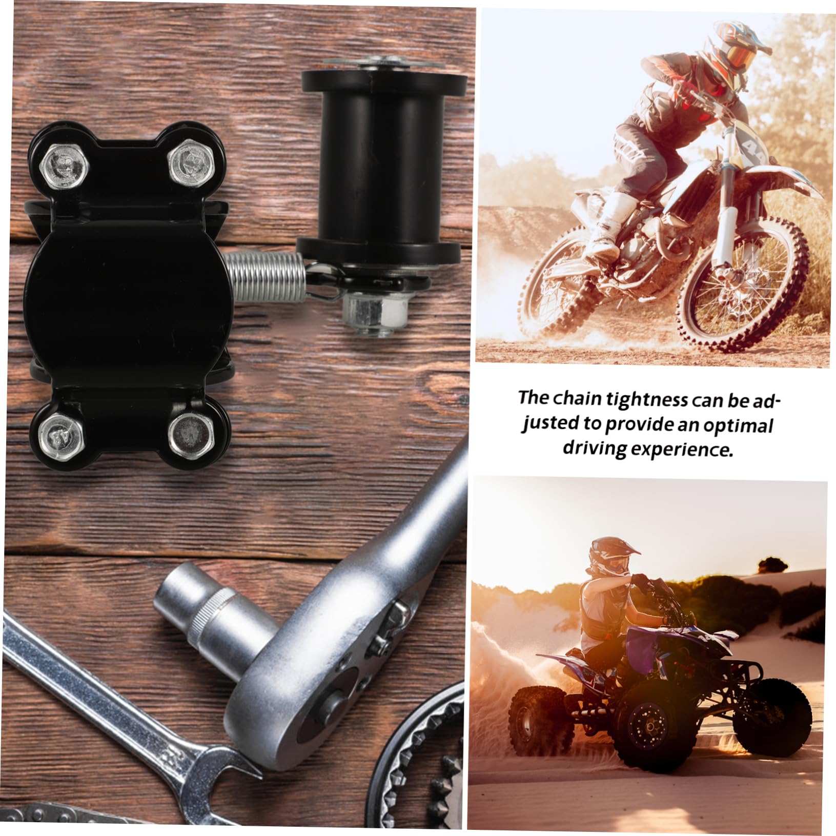 2piezas Tensor De Cadena Para Motocicleta Rodillo De Guía De Cadena De Regulador De Tensión Para La Estabilidad y Seguridad Conducción Off-road