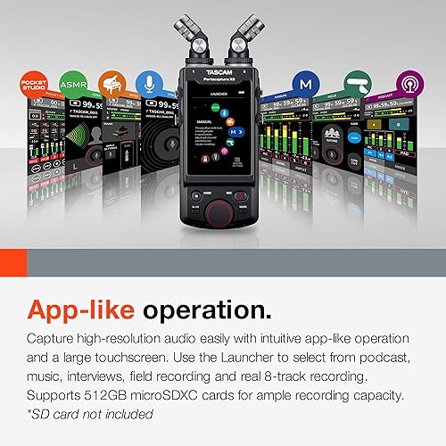 Miniatura 5 de Tascam Portacapture X8 - Grabador múltiple adaptable de alta resolución