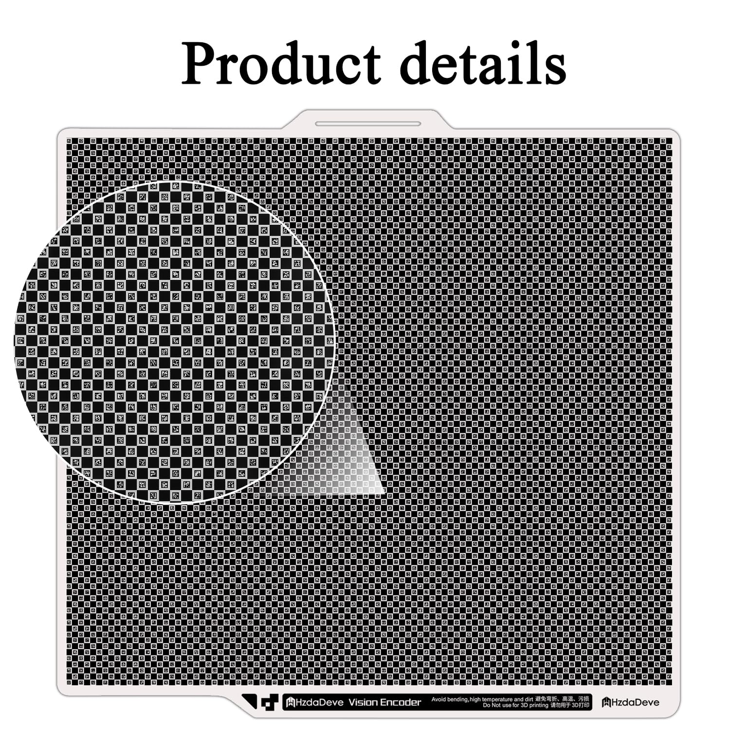 HzdaDeve X2D Vision Encoder Genauigkeit auf ein neues Niveau 257.5X257.5MM erweitertes Kalibrierungswerkzeug 5-minütige Kalibrierung für wochenlange Genauigkeit für Bambu Lab X2D Combo 3D-Drucker