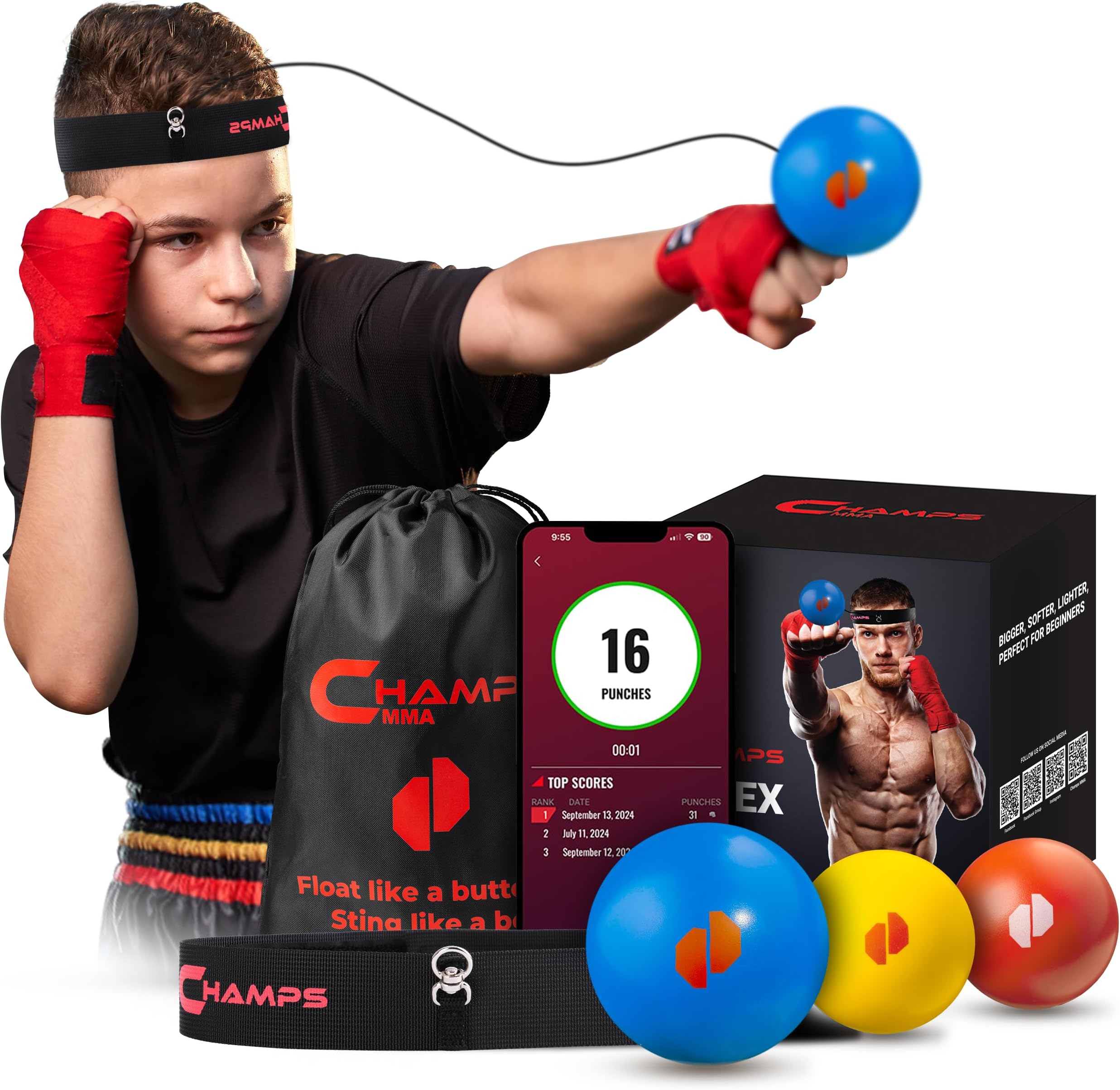 CHAMPS MMA Boxing Reflex Ball - Kids