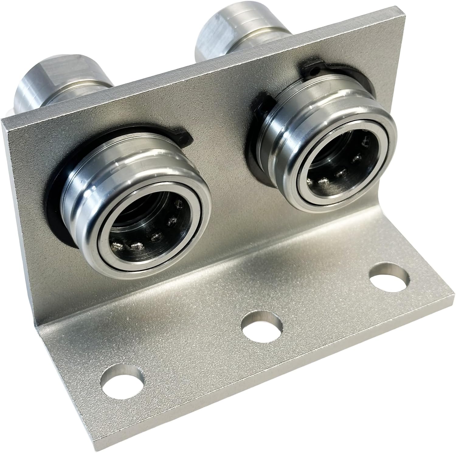 1/2" NPT Hydraulic Quick Release Coupling Breakaway Bracket Set,1/2" Body Ag Push/Pull Couplers with Mounting Bracket, Fit for Agricultural Tractors & Implements