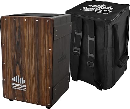 Vintage Crate Cajon - Brazilian Rosewood, Hand Crafted, Siam Oak Body, 4 Adjustable Snare Wires, Plus Gig Bag