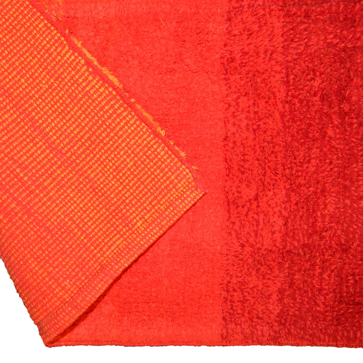Dyckhoff Badteppich Colori, Rot, 70 x 120 cm, 100% Bio Baumwolle, GOTS