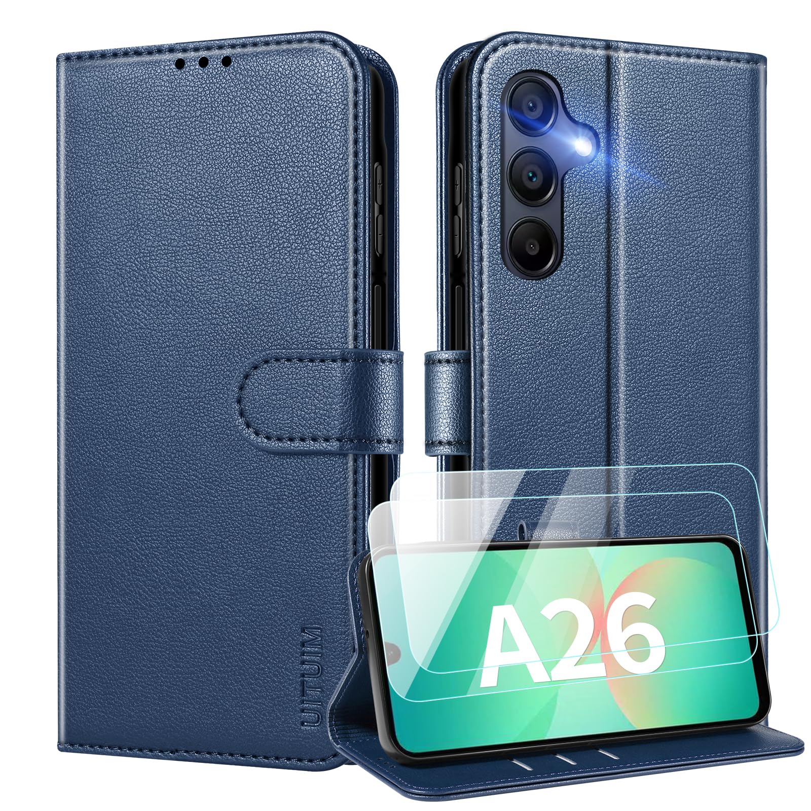 UITUIM Handyhülle für Samsung Galaxy A26 5G Klapphülle Leder Klappbar