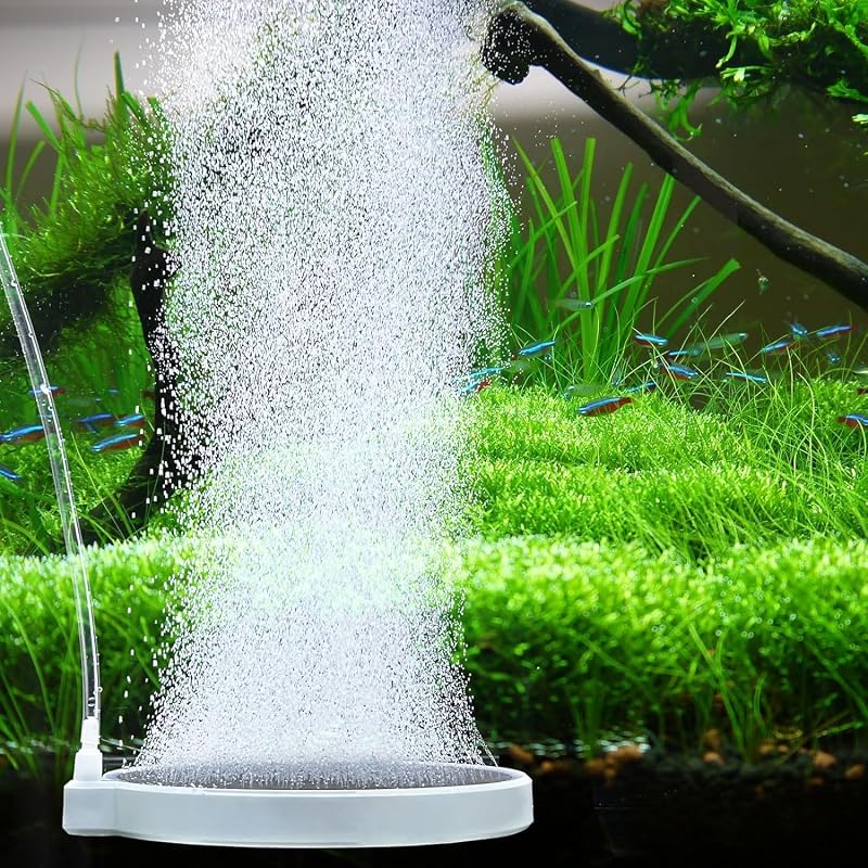 Pedra Difusora de Ar Nano para Aquário UPETTOOLS D150 com Acessórios para Tanques de 378,5 a 567,8 L