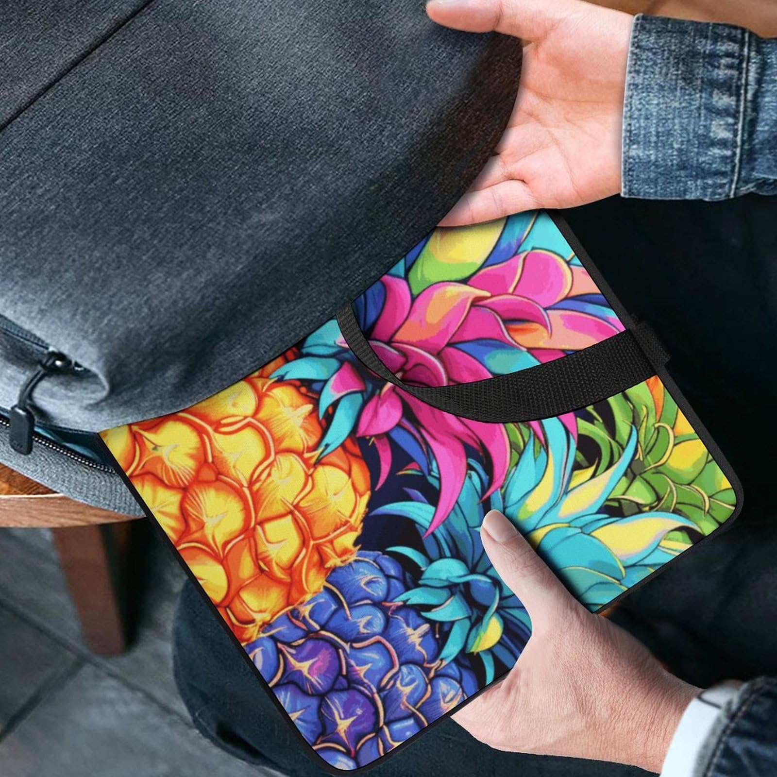 Colorful Pineapple - Custodia per computer portatile da 13", ultra sottile, leggera e impermeabile, in neoprene resistente, con cinghia da polso