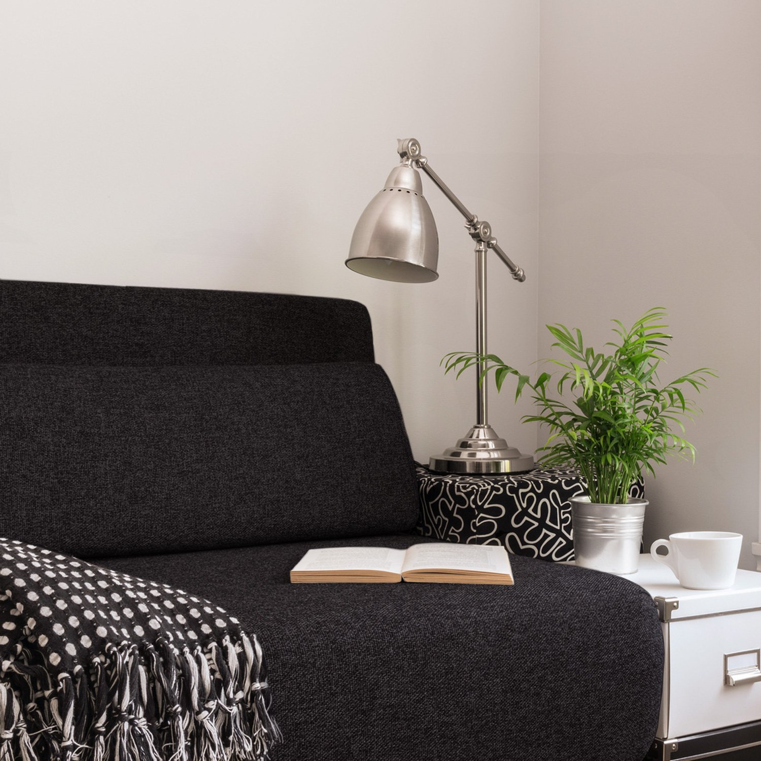 novely® AUEN Premium meubelstof, geweven stof, fijn geweven meubelstof, per meter, bekledingsstof, 1 strekkende meter, 26 kleuren, 23 lichtgrijs beige