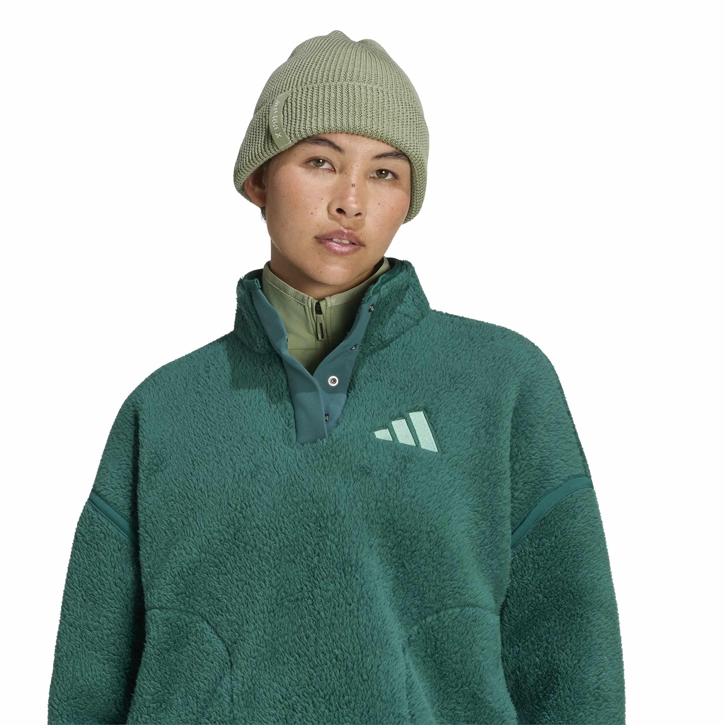 adidas Damen Terrex Multi High Pile Fleece Pullover Kapuzenpullover (1er Pack)