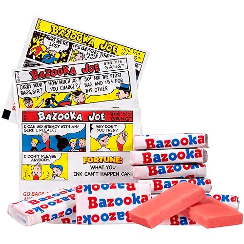 Miniatura 7 de Bazooka - Chicle de Pascua 225 unidades envuelto individualmente con sabor original tubo de chicle a granel divertido caramelo antiguo para cestas