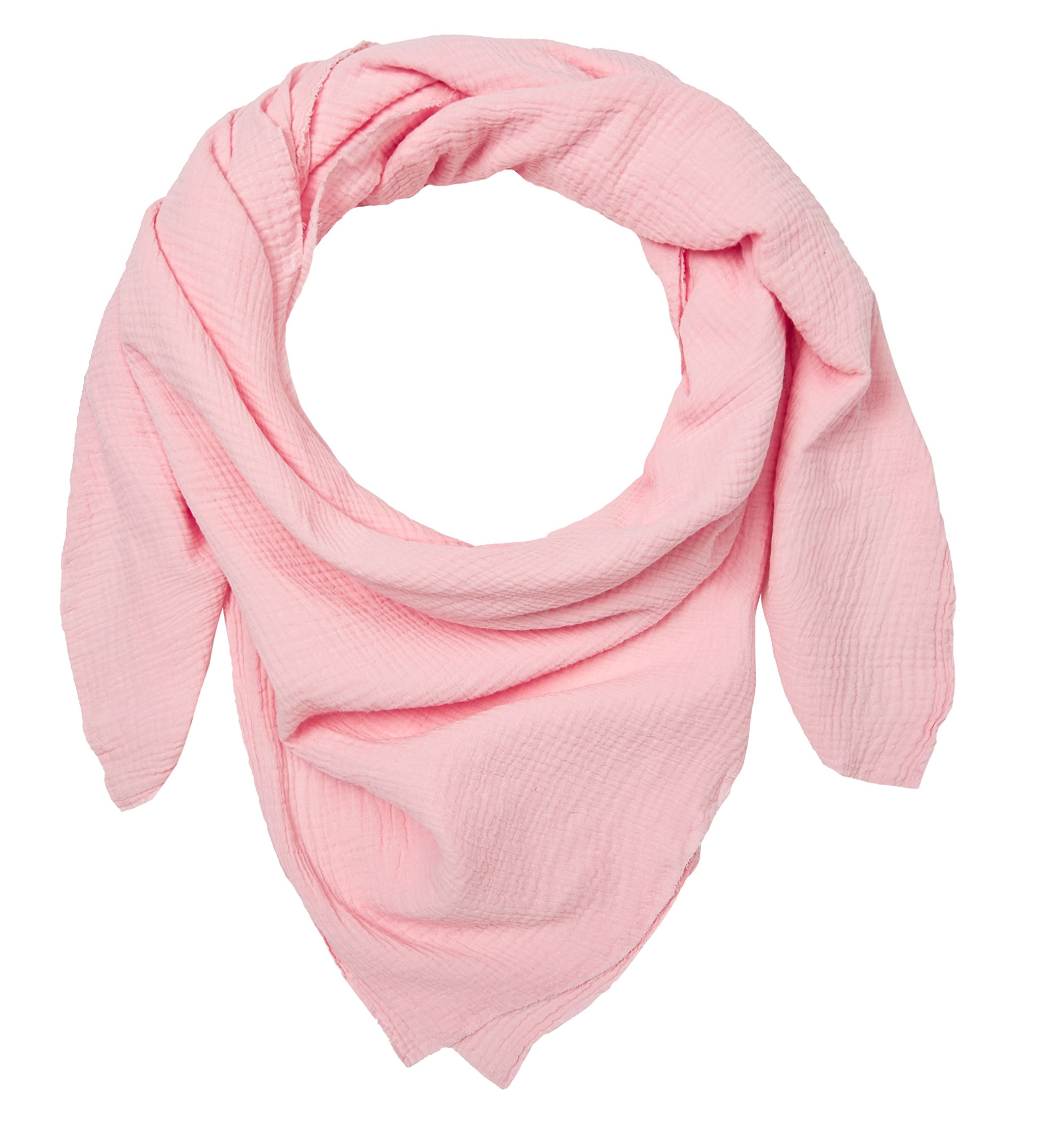 Blausberg Baby - Sciarpa di mussola per la donna (Blush Rosa) - tutti i materiali certificati OEKO-TEX® Standard 100 - fatti a mano ad Amburgo