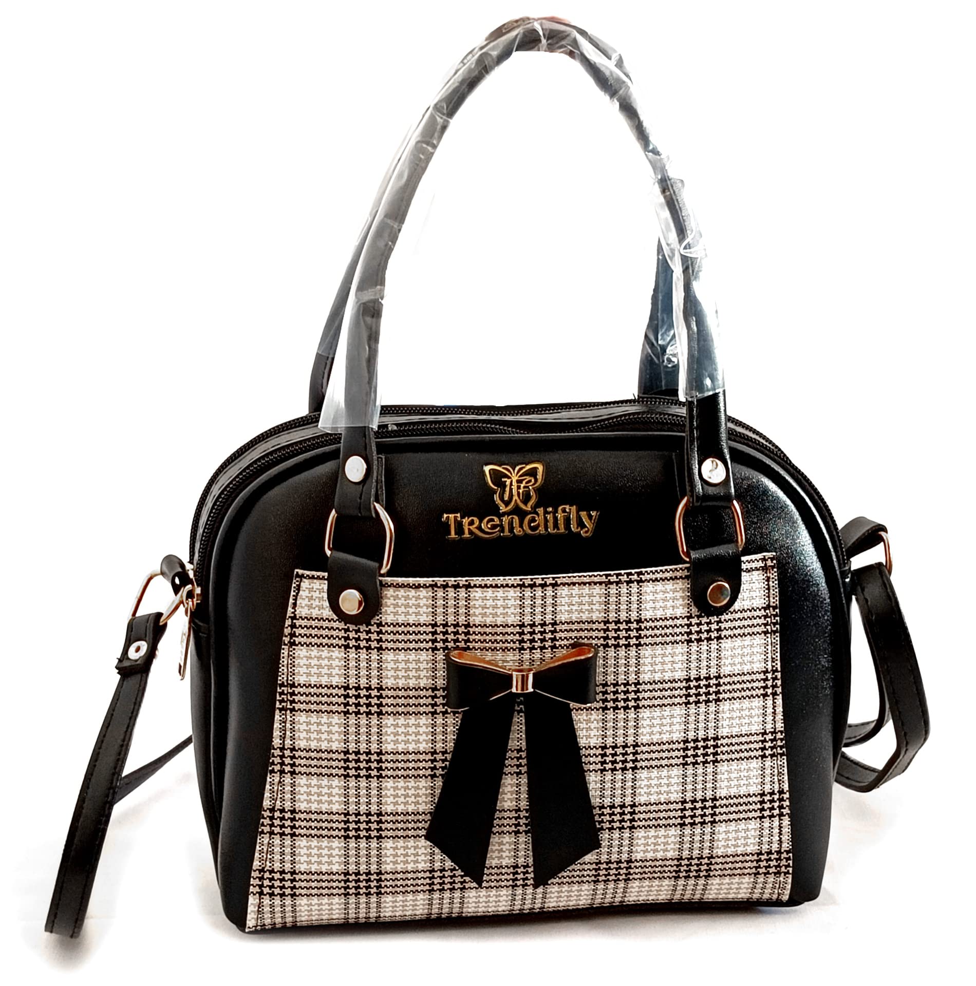 Trendifly Satchel Bag, PU Synthetic Leather Casual Trendy Ladies Sling bag purse Shoulder Handbag for women (Black) (B0B3TFGYDX) Amazon Price History, Amazon Price Tracker