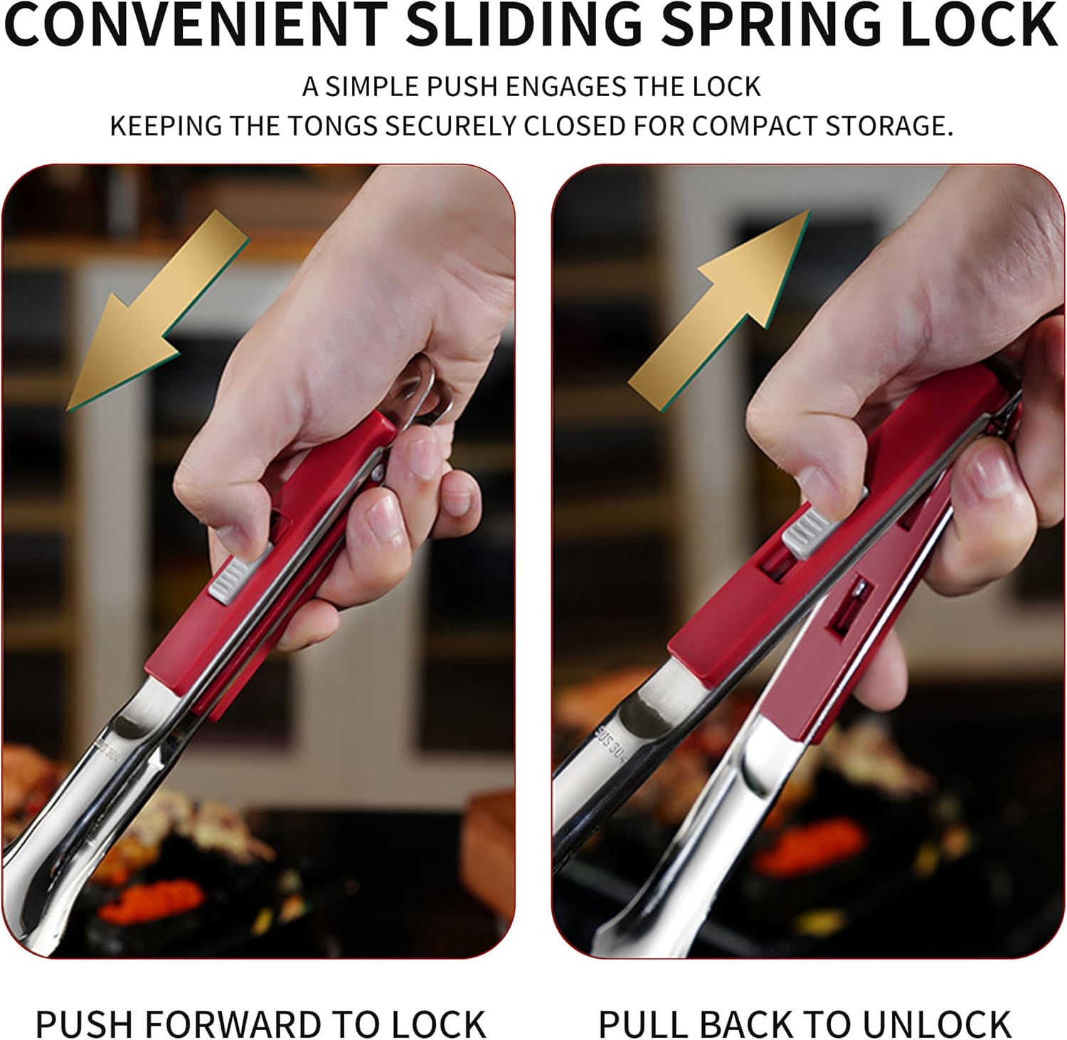 304 stainless steel kitchen spatula tongs set for cooking