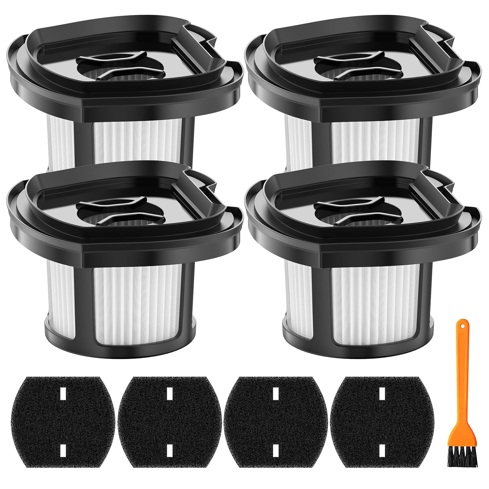 ZYZCBXZC 2284W Vacuum Filter Replacement, Vacuum Cleaner Spare Parts Compatible with Bissell Pet Hair Eraser Hand Vacuum 2284W 2390 2389 2390A Replace Parts 1614212 1614203 1614204 Pack 4+4+1