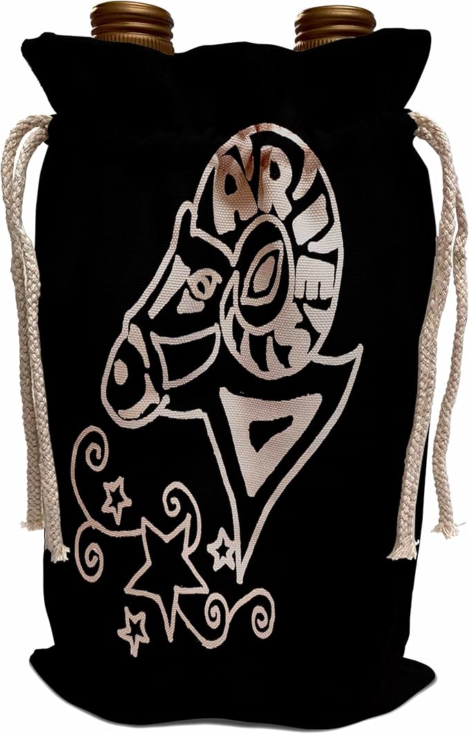 Wine Bag - Zodiac Aries Ram Original Astrology Sign Art Zodiac