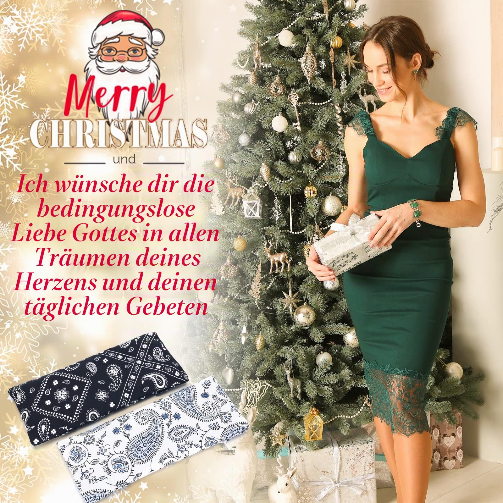 Hihealer 2er / 4er-Pack Augenmaske Gewichts-Augenmaske mit Lavendel-Aromatherapie für Schlaf, Yoga, Meditation und Selbstpflege, entspannende Accessoires Weihnachtsgeschenke für Frauen Mütter