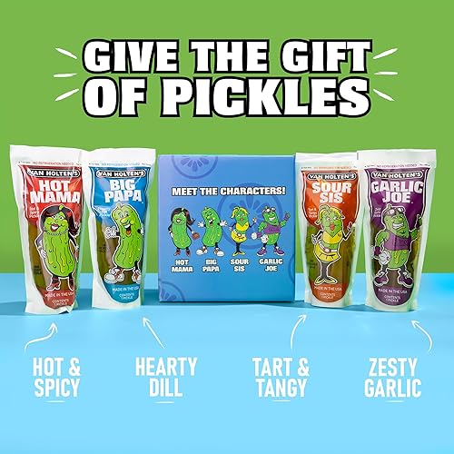 Miniatura 4 de Van Holten's Pickles - Caja de regalo de personajes carismáticos Pickle-In-A-Pouch - Paquete de 4