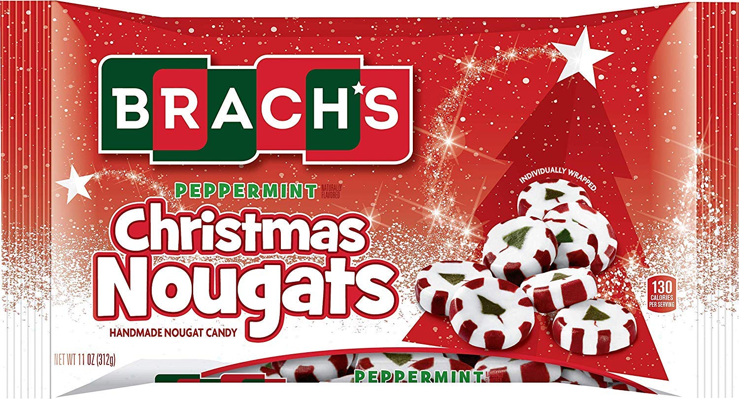Brach's Christmas Peppermint Nougats, 2 Pound