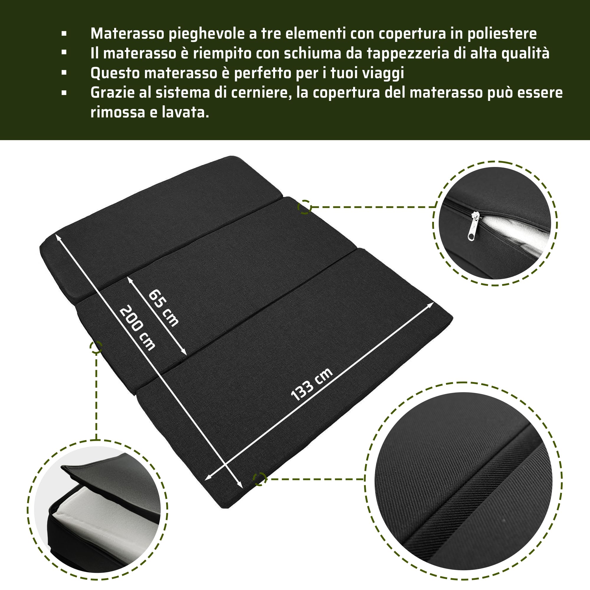 CHROMEMASTER Compatibile con Ford Tourneo Custom II 2023+; Set: Letto Pieghevole per Auto e Materasso per Auto, Materasso Pieghevole; Prolunga del Letto Multiflexboard, Tavolo; Accessori per il Camper